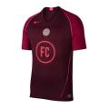 Original Mens NIKE  F.C. Home Men's Short-Sleeve Football Shirt Burgundy AT6017 681 Size Medium