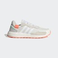 adidas Women's RETRORUN's Chalk White /Cloud White/Signal Coral EH1858 Size UK 5 (SA 5)