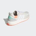 adidas Women's RETRORUN's Chalk White /Cloud White/Signal Coral EH1858 Size UK 5 (SA 5)