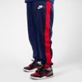 NIKE MEN'S Sportswear Track Pants Loose Fit Blue Red Stripe AR1628 492 Size Large