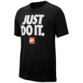 NIKE Men's Sportswear NIKE JUST DO IT TEE Black BV7662 010 Size XXL