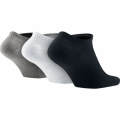 NIKE Unisex Colors 3 PACK Lightweight No Show Socks (3 Pairs) SX4705 901 Size UK 11-14.5