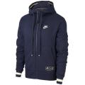 Nike AIR Men's Sportswear Full ZIP Hoodie Fleece Blue (LOOSE FIT) CN9117 451 Size XL