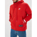 Nike AIR Men's Sportswear Full ZIP Hoodie WARM Fleece Red (LOOSE FIT) CN9117 657 Size XL