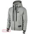 Nike AIR Men's Sportswear Full ZIP Hoodie Fleece Grey (LOOSE FIT) CN9117 063 Size Large