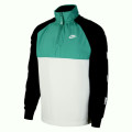 Nike Men's Sweatshirt Sportswear Hybrid 1/4 ZIP Neptune Green/White/Black CW5890 370 Size Medium