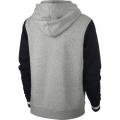 Nike AIR Men's Sportswear Hoodie WARM Fleece Grey/Black (LOOSE FIT) AR1817 063 Size Medium