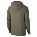 Nike Men's Sportswear Full Zip Hoodie Cargo Khaki (Standard Fit) CI9584 325 Size Small