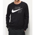 Nike Men's SB Backwards Black Long Sleeve T-Shirt CI7572 010 Size Medium