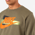 NIKE Men's Sportswear Festival Crew Sweatshirt Olive Green CW3206 222 Size Extra Large