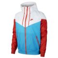 Nike Men's Windrunner Full Zip Hoodie Jacket (Loose Fit) Laser Blue/Summit White AR2191 446 Size XL