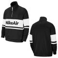 Nike Men's Air Half Zip Track Sweatshirt Black/ White CJ4836 010 Size Medium