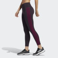 adidas Women's BELIEVE THIS 2.0 3-STRIPES 7/8 TIGHTS Noble Purple/ Power Berry GC7786 Size Large