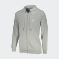 adidas Men`s ESSENTIALS 3-STRIPES TRACK TOP HOODED Grey Heather EX5196 Size Large