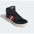 adidas Men's HOOPS 2.0 MID Core Black / Vivid Red / Cloud White FY5198 Size UK 10 (SA 10)