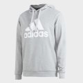 adidas Men`s BL FT Hooded SWEATSHIRT Medium Grey Heather EX5010 Size XL