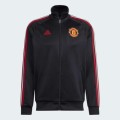 adidas Men`s MANCHESTER UNITED 3-STRIPES TRACK TOP BLACK HE6671 Size XXL