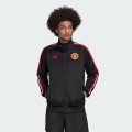 adidas Men`s MANCHESTER UNITED 3-STRIPES TRACK TOP BLACK HE6671 Size XXL