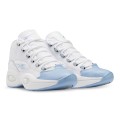 Reebok Men`s QUESTION MID `DENVER NUGGETS` WHITE/ BLUE-TOXIC YELLOW GW8854 Size UK 11 (SA 11)