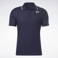 Reebok Men`s Identity Pique Polo Shirt Navy Blue H49685 Size Large