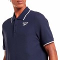 Reebok Men`s Identity Pique Polo Shirt Navy Blue H49685 Size Medium