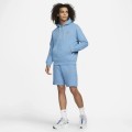 Nike Men`s NSW Revival Fleece Pullover Hoodie C Dutch Blue/ White DM5624 469 Size Medium