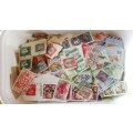Lots of fair value stamps in ice cream tub.