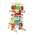 Wooden Multifunctional Nut Construction Robot Toy