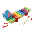 Cute Elephant Style Hand Bells knock xylophone 8 notes musical instrument toy