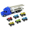 Transporter Truck 1:24 with 6 mini quad bike toys