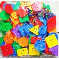 Various button Shapes Threading Assembling Building Toys for children