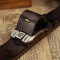 JEEP  Leather For Men High Quality BROWN Buckle Jeans Belt 125CM