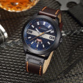 *** GENIUNE *** CURREN Leather Men Casual Quartz Wrist Watches +CALENDAR