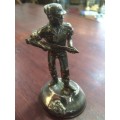 SILVER PLATED INFANTRY FIGURINE (possibly SA or Rhodesian)