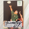 Original Autographed Springbok Legend Hannes Strydom Rugby Card