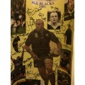 24 Autographs of 2001 All Black Rugby Team incl. Jonah Lomu, Tana Umaga, Justin Marshall, etc