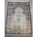 Turkish silk Hereke rug 140x92 cm