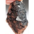 Andradite Garnet, Hausmanite, Hematite - Nchwaning II mine, South Africa