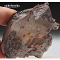 Floater Quartz Crystal with Hematite - Orange River Region, Kalahari, South Africa
