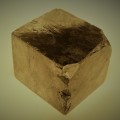 Pyrite cube - Navajún, La Rioja, Spain - Mina Ampliación a Vitoria