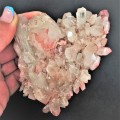 Hematite red quartz cluster - Lemurian, eisenkiel - Orange River Region, South Africa  274g 10.3 cm
