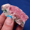Cobaltoan calcite, gemmy guava, Malachite, Goethite? - Mashaba West, Congo 65 grams