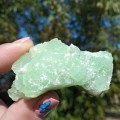 gemmy Prehnite on matrix, Apple green, Grape jade - Goboboseb, Namibia 43 grams