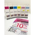 Epson 6 colors Black/ Cyan/ Magenta /Yellow / LC / LM Compatible Ink Bottle (70ml)...SPECIAL