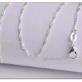 SILVER WATER WAVE CHAIN  *S925*  LENGTHS AVAILABLE    40cm - 45 cm - 50cm - 55cm  *5  AVAILABLE*