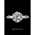 2.75ct Cr Diamond CZ BAGUETTE INLAY *S925*    SIZES   7.5   /   8.5   /   9.5    AVAILABLE