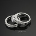 2ct Cr Diamond CZ Wedding Set *S925*    SIZE  7   -   O   -   54.5mm