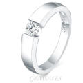 Elegant .25ct Sim Diamond CZ #Tube Setting#  *18KGP*  SIZE  9