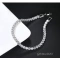 .25ct x 41 CZ Brilliant Cut Tennis Bracelet 19cm