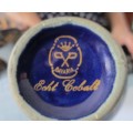 Vintage Bavaria Echt Cobalt and Gold Porcelain Vase
